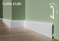 Плинтус напольный из дюрополимера Unica UHD 47/80